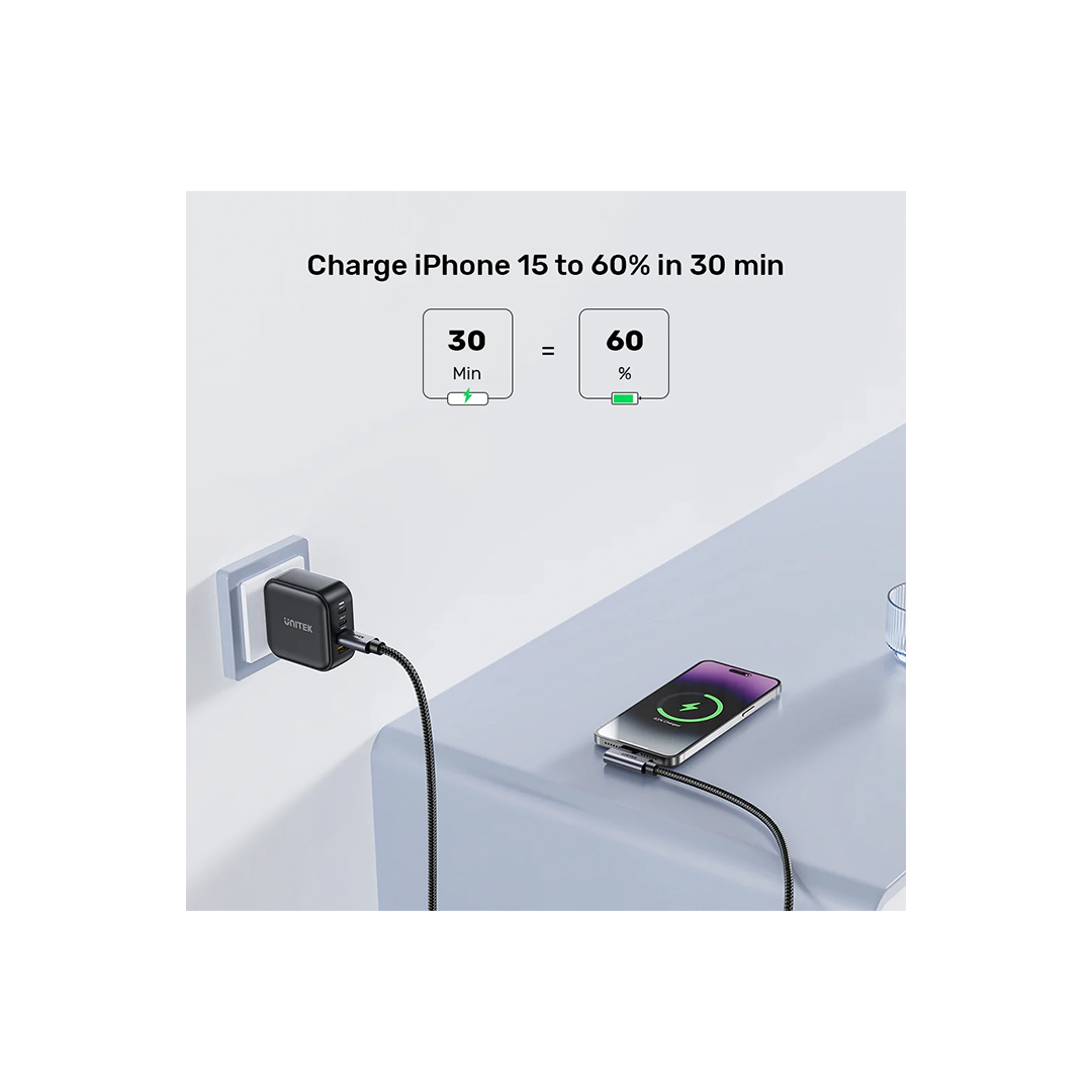 Unitek 100W USB-C 90 Degree Cable 3 M in Qatar Unitek 100W USB-C 90 Degree Cable 3 M in Qatar